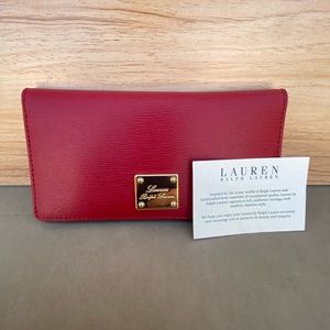 Authentic Red/Burgundy Ralph Lauren Women’s Wallet